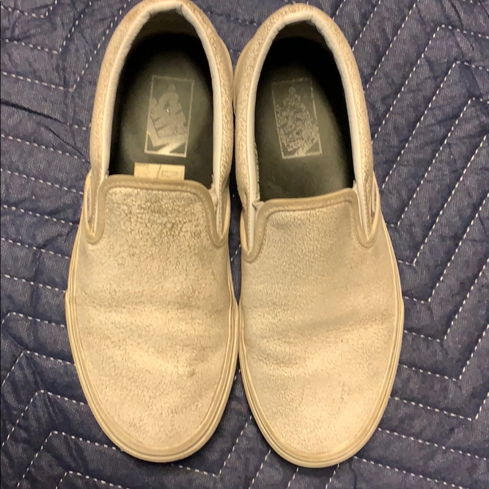 Vans crackle leather - size 8